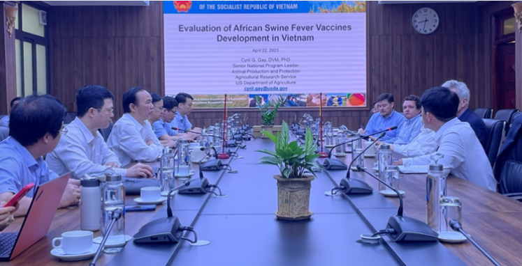 Kết quả làm việc của Đoàn chuyên gia Bộ Nông nghiệp Hoa Kỳ  về vắc xin Dịch tả lợn Châu Phi tại Việt Nam