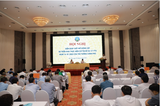 HỘI NGHỊ VỀ KIỂM SOÁT GIẾT MỔ ĐỘNG VẬT  VÀ TRIỂN KHAI THỰC HIỆN CHỈ THỊ SỐ 02/CT-TTg NGÀY 14/01/2023 CỦA THỦ TƯỚNG CHÍNH PHỦ