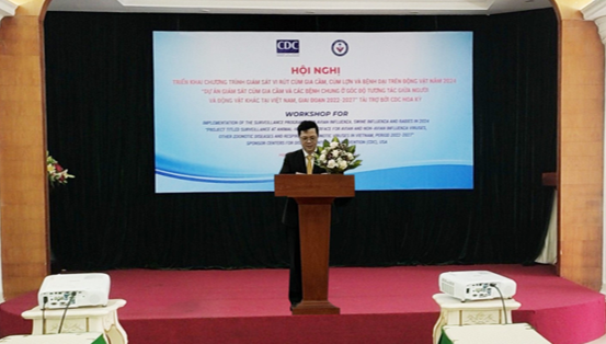 Hội nghị triển khai hoạt động giám sát cúm trên động vật thuộc dự án “Giám sát cúm gia cầm và các bệnh chung ở góc độ tương tác giữa người và động vật khác tại Việt Nam, giai đoạn 2022-2027